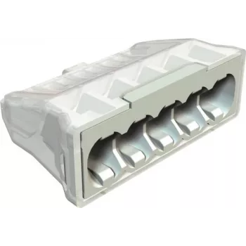 OBO BETTERMANN 61 525 LGR push-in-liitin 5-napainen 0,5-2,5mm² vaaleanharmaa RAL7035 2054507
