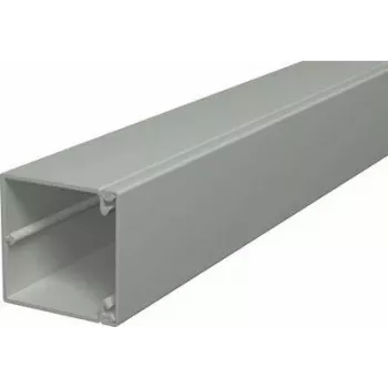 OBO BETTERMANN WDK60060GR kaapelikanava 60x60x2000 mm harmaa PVC pohjarei'ityksellä 6025668