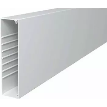 OBO BETTERMANN WDK60230RW seinä- ja kattokanava 60x230x2000 mm PVC puhtaanvalkoinen pohjarei'ityksellä