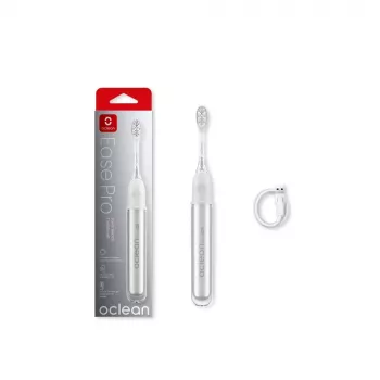 Oclean Ease Pro Silver sähköhammasharja ääniteknologialla, 5 puhdistustilaa, USB-C-lataus, IPX7 vedenpitävä, 180 päivän akunkesto