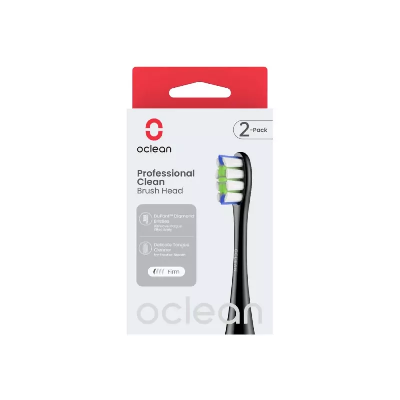 OCLEAN Professional Clean -harjaspää P1C5 B02 2 kpl musta