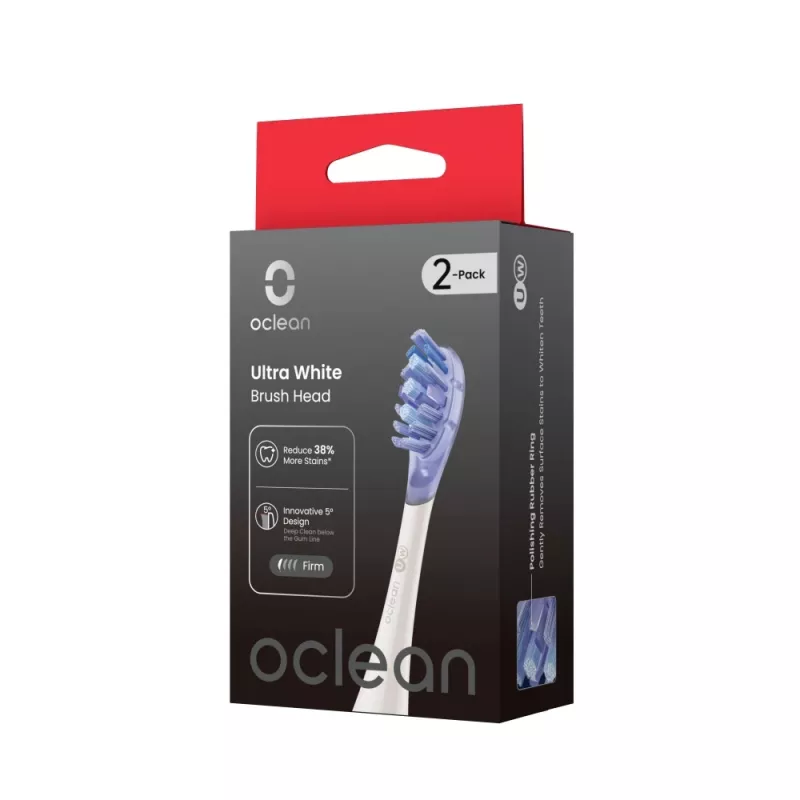 Oclean Ultra White harjaspää 2 kpl:n pakkaus UW03 W02 valkoinen