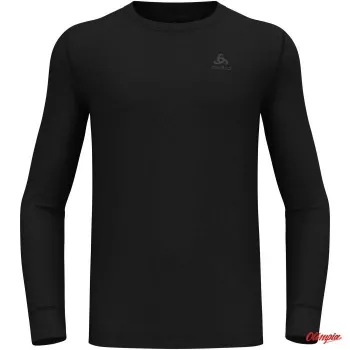 Odlo BL Top Crew Neck Long Sleeve Merino 200 miesten aluskerrastopaita, musta, koko L