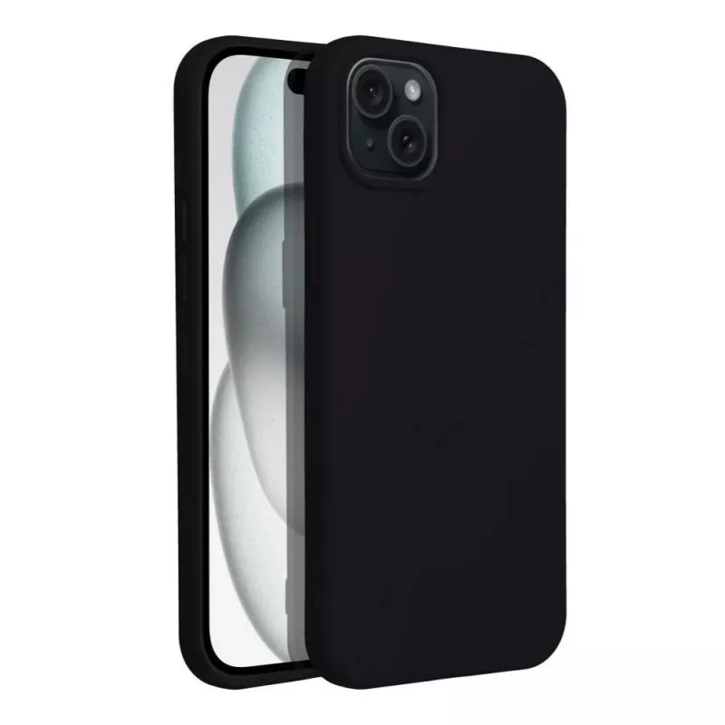 OEM-kotelo iPhone 15 silikoni musta