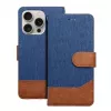 OEM flip-kotelo iPhone 16 Pro Max Jeans Book sininen