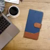 OEM flip-kotelo iPhone 16 Pro Max Jeans Book sininen