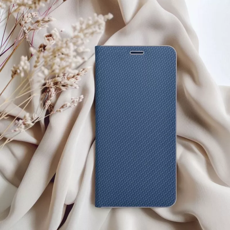 OEM flip cover Samsung A54 5G Luna Book Carbon Blue -laitteelle