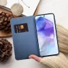 OEM flip cover Samsung A54 5G Luna Book Carbon Blue -laitteelle