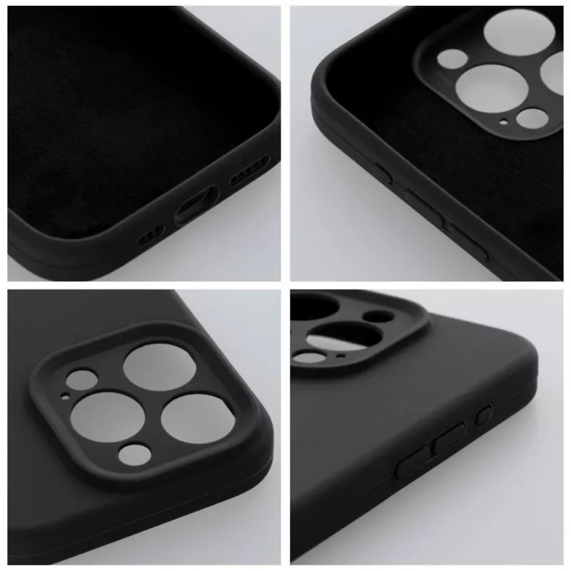OEM silikonikotelo Apple iPhone 16 Pro Max 2 mm musta