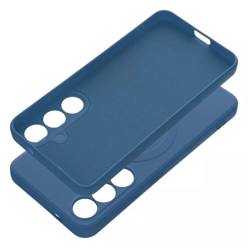 OEM silikoni MagSafe -kotelo Samsung Galaxy S24 kamerasuojalla - sininen