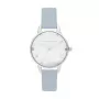 Olivia Burton naisten kello Celestial OB16SG07 - 30 mm ruusukultainen ruostumaton teräskotelo, harmaa nahkaranneke