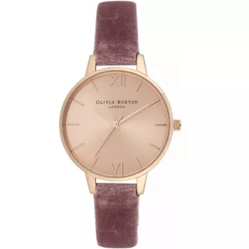 OLIVIA BURTON naisten Daisy Chain -kvartsikello OB16DE03 34mm rose gold ruostumaton teräsverkko