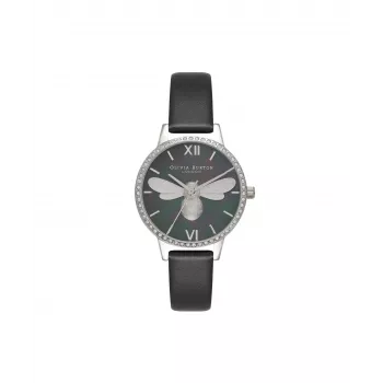 OLIVIA BURTON naisten kello OB16BB13 30 mm musta kellotaulu nahkaranneke
