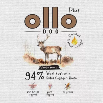 OLLO Plus Collagen Mono Deer märkä koiranruoka 800 g