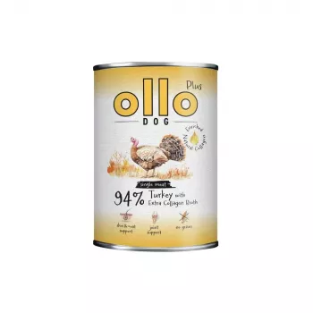 OLLO Plus kollageeni monoproteiini kalkkuna märkä koiranruoka 800 g