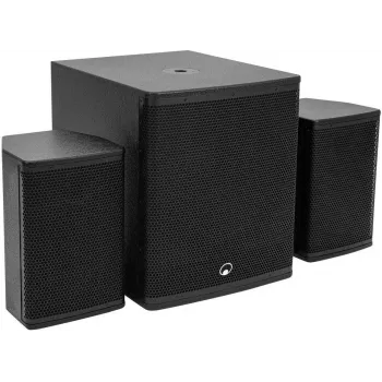 OMNITRONIC MAXX-1508NG 2.1 aktiivi-PA-järjestelmä 800W RMS 15 tuuman subwooferilla ja 8 tuuman satelliiteilla 11039070