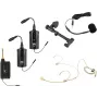 OMNITRONIC Set FAS TWO kaksikanavainen UHF-langaton järjestelmä 2 taskulähettimellä, headsetillä ja akustisen kitaran mikrofonilla (660-690 MHz) 20000973