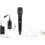 OMNITRONIC setti FAS TWO + dynaaminen langaton mikrofoni + bodypack + headset 660-690MHz (20000970)