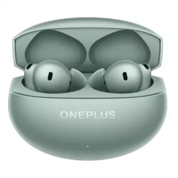OnePlus Buds 4 Green True Wireless Noise Cancelling -nappikuulokkeet koaksiaalisilla kaksoiskaiuttimilla, 49dB ANC, 44h akku, IP55, Bluetooth 5.3, LHDC, Spatial Audio, Clear Sea Blue