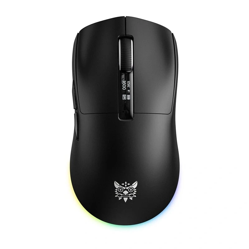 ONIKUMA DM07 RGB pelihiiri, langallinen/langaton 2,4G, PAW3311, 24000 DPI, 1000 Hz, 500 mAh, musta