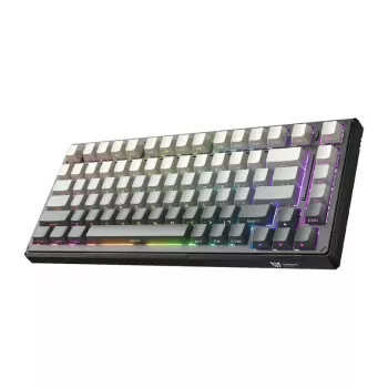 ONIKUMA G83 pelinäppäimistö (musta) - mekaaninen RGB-taustavalo, johdollinen USB-full-size-näppäimistö sinisillä kytkimillä