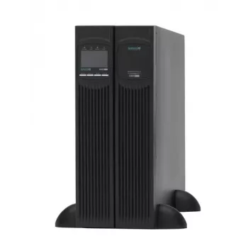 ONLINE USV XANTO 6000 UPS - 6000 VA / 5400 W - online-kaksoismuunnos - rack/torni 3U - 2x C19, 4x C13, riviliitin - USB, RS-232, älykäs korttipaikka