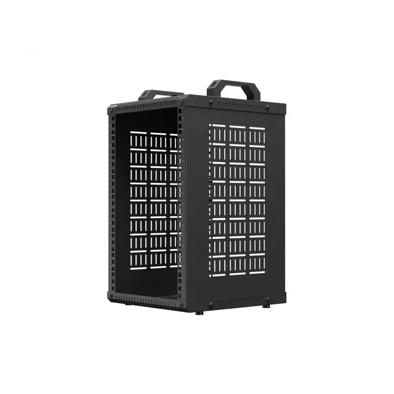 Open Rack 10 9U 280x300 musta seinäasennus avoin runko