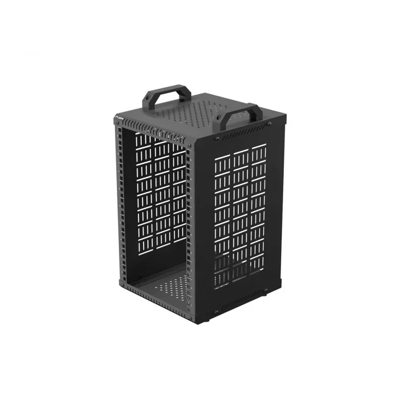 Open Rack 10 9U 280x300 musta seinäasennus avoin runko