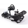 Oplite 104317 NitroKart V2 racing cockpit – musta teräs-sim racing -runko säädettävällä kaukalopenkillä
