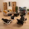 Oplite 104317 NitroKart V2 racing cockpit – musta teräs-sim racing -runko säädettävällä kaukalopenkillä