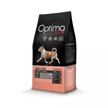 Optimanova Adult Mini Sensitive lohi & peruna 6 kg