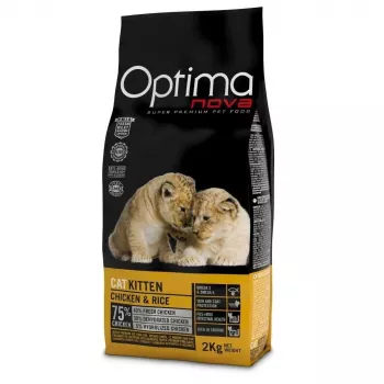 OPTIMANOVA Kitten Mono Chicken and Rice - kuivaruoka kissoille - 2 kg