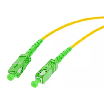 OPTIX yksimuotokuitu 9/125 simplex kuitu-patchkaapeli, 3 m, SC/APC - SC/APC, 3,0 mm LSZH keltainen
