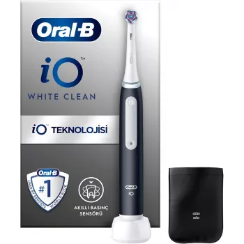 Oral-B iO White Clean sähköhammasharja, musta/valkoinen matkakotelolla