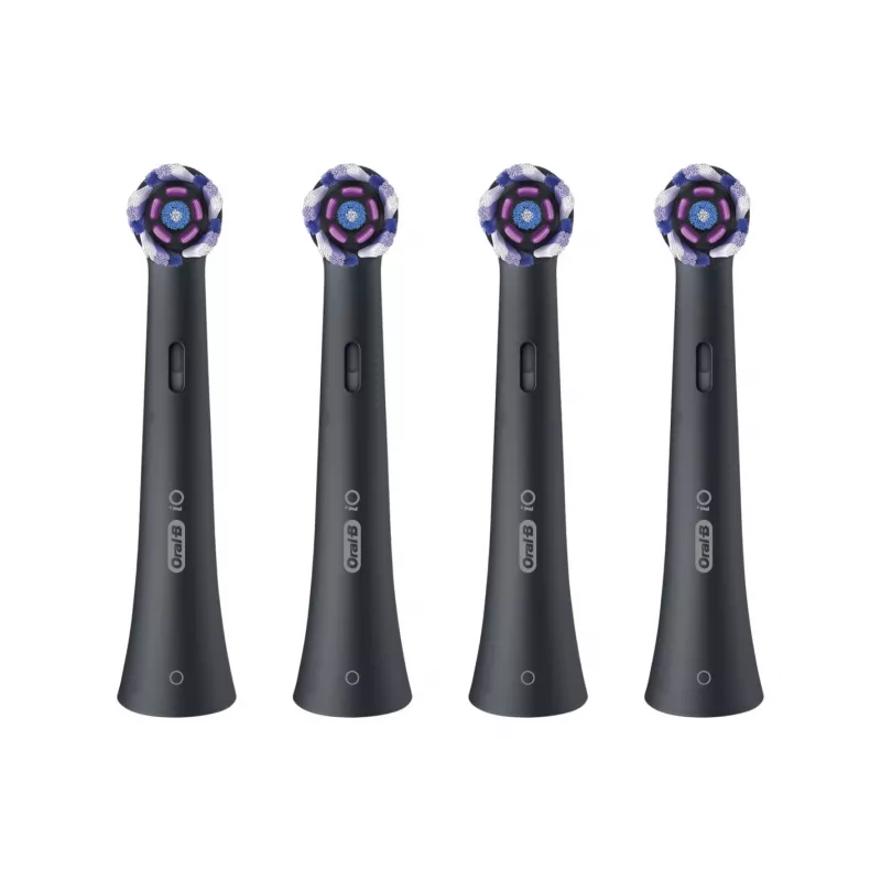 Oral-B iO Whitening vaihtoharjat 4 kpl:n pakkaus (musta)
