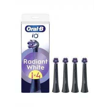 Oral-B iO Whitening vaihtoharjat 4 kpl:n pakkaus (musta)