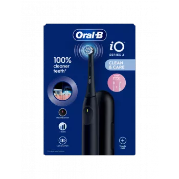 ORAL-B iO2 Night Black sähköhammasharja matkakotelolla