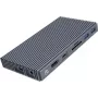 ORICO M.2 NVMe -telakointiasema aktiivisella PD 100W, HDMI 2.0, ääni, RJ-45, kortinlukija - harmaa (CDH-9N-GY-BP)
