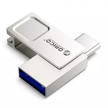 ORICO U301 64GB USB-A USB-C USB 3.2 Gen 1 USB-muistitikku - hopea