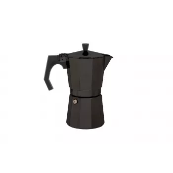 Origin Outdoors Bellanapoli espressokeitin, liesi-mokapannu, 3 kuppia, musta