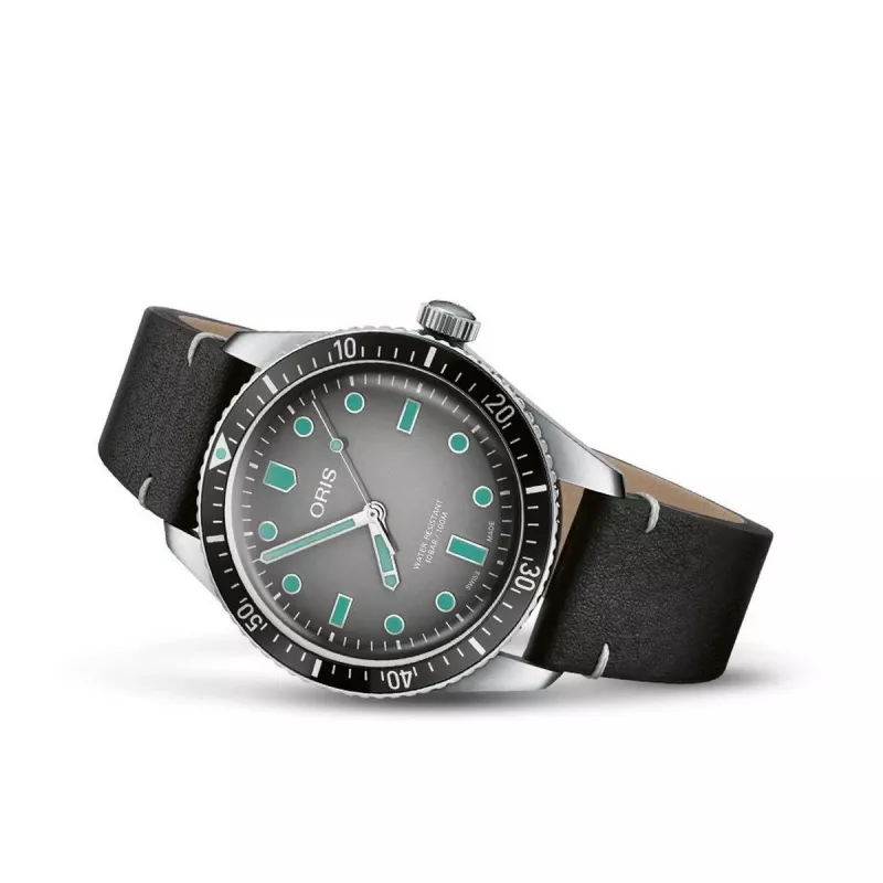 ORIS Aquis Date 40mm automaattikello sinisellä kellotaululla ja ruostumattomasta teräksestä valmistetulla rannekkeella miehille 40530752089