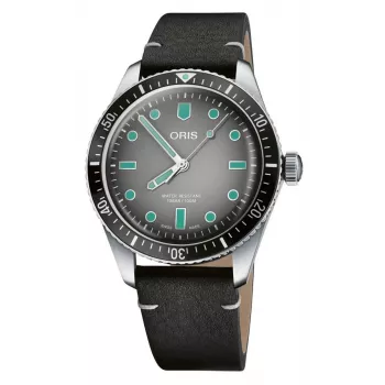 ORIS Aquis Date 40 mm automaattikello sininen kellotaulu ruostumaton teräsranneke miesten kello 40530752089