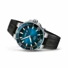 ORIS miesten sukelluskello 41350742274FC 41.50mm automaatti sininen kellotaulu sininen kumiranneke