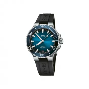 ORIS miesten sukelluskello 41350742274FC 41,50mm automaatti sininen kellotaulu sininen kumiranneke
