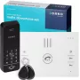 ORNO OR-DOM-BA-933/W audio-ovisummerijärjestelmä, 1-perhe, 2-johdin, valkoinen sisäpuhelin, hopeinen ulkoyksikkö