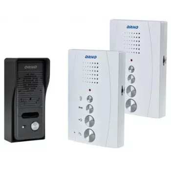 ORNO OR-DOM-RE-920/W handsfree-ovisummeri 2 sisäasemalla, valkoinen