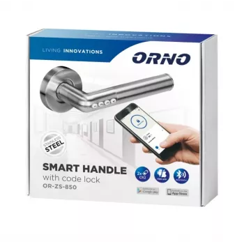 ORNO OR-ZS-850 elektroninen koodilukko ovenkahvaan, IP44, musta