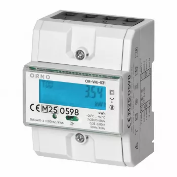ORNO kolmivaihemittari 80A 3 moduulia