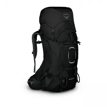 Osprey Aether 55 58 L musta vaellusrinkka