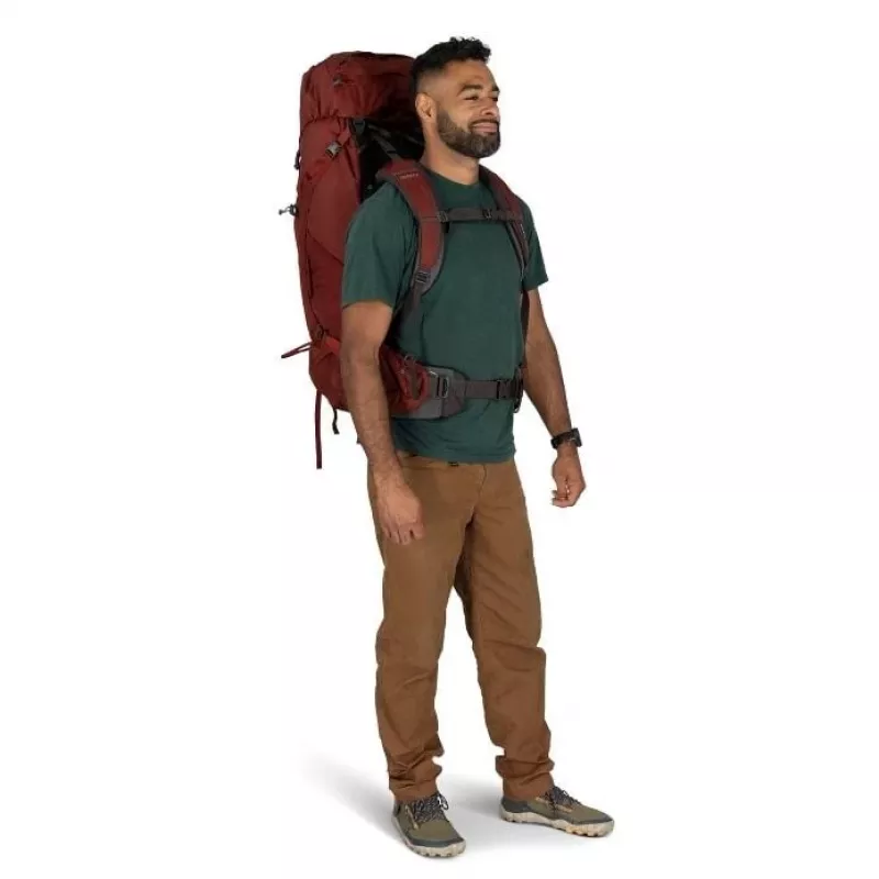 Osprey Aether 65 vaellusreppu S/M granaatinpunainen